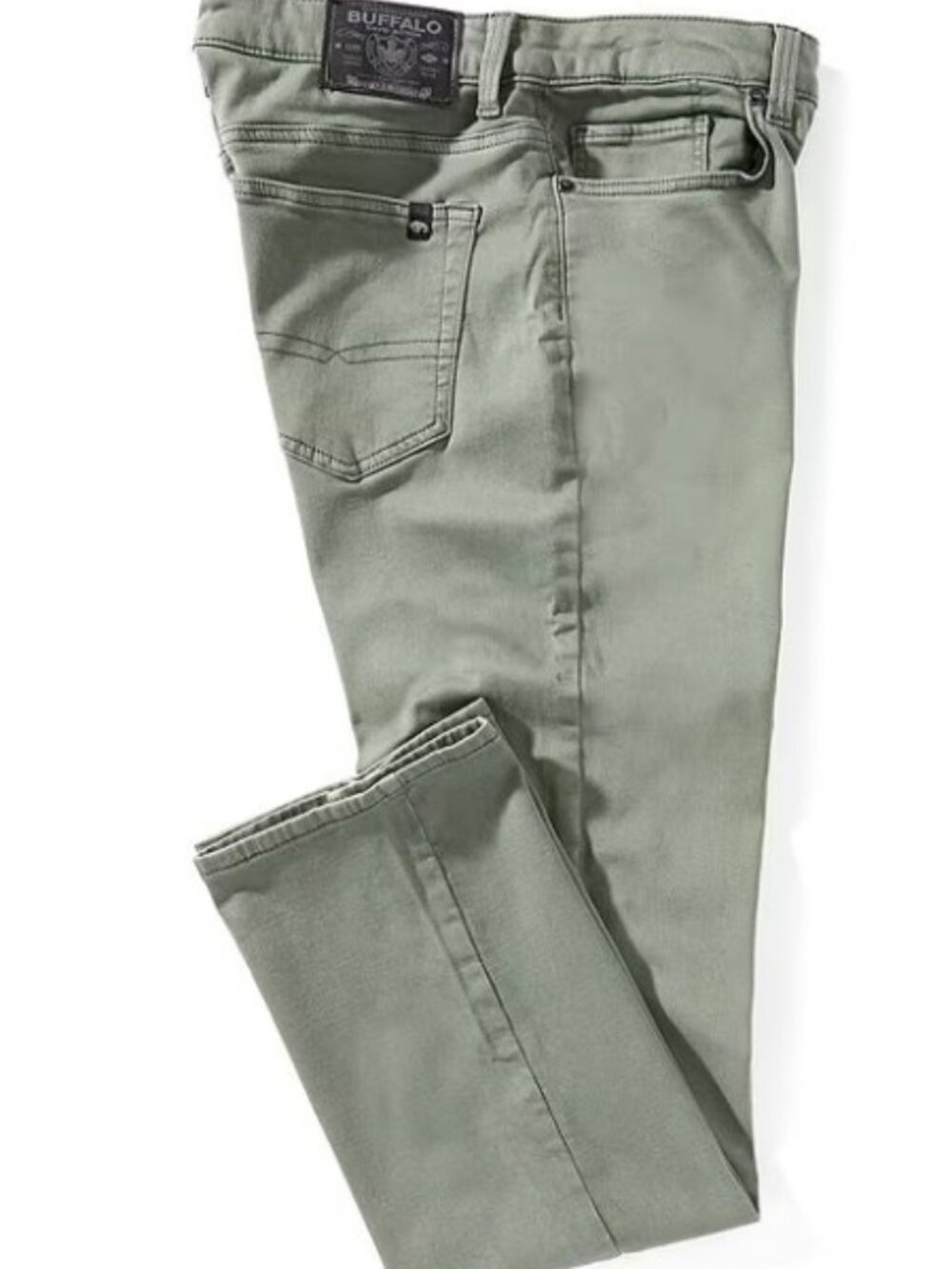 Buffalo David Bitton Ash-x slim jeans green color W40 L34 Slim Stretch